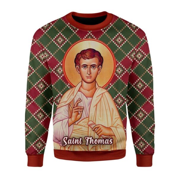 Thomas the Apostle Best Gifts For Family For Holiday Christmas Ugly Sweater