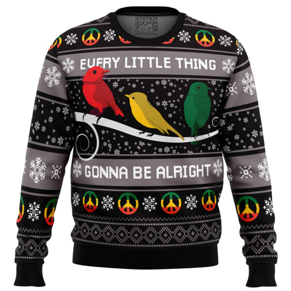 Three Little Birds Bob Marley Gifts For Family Holiday Christmas Ugly Sweater