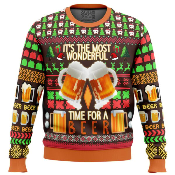 Time for a Beer Gifts For Family Holiday Christmas Ugly Sweater