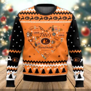 Tito’s Heart Best Holiday Christmas Ugly Sweater Gifts For Family