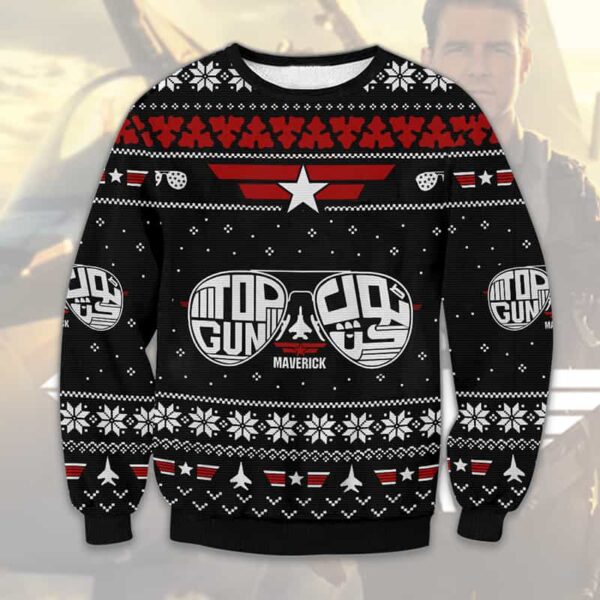 Top Gun Maverick Best Gifts For Family For Holiday Christmas Ugly Sweater