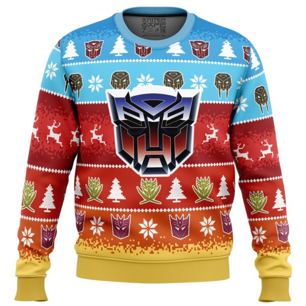 Transformers Gifts For Family Holiday Christmas Ugly Sweater