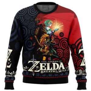 Triforce Zelda Gifts For Family Holiday Christmas Ugly Sweater