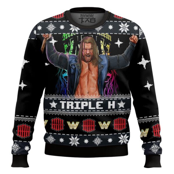 Triple H Best Holiday Christmas Ugly Sweater Gifts For Family