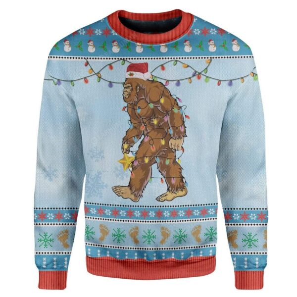 Ugly Christmas Bigfoot Sweater Apparel