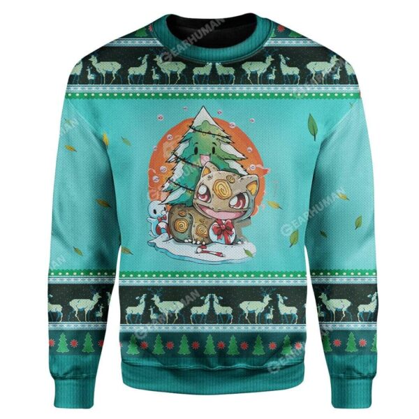 Ugly Christmas Bulbasaur Custom Sweater Apparel