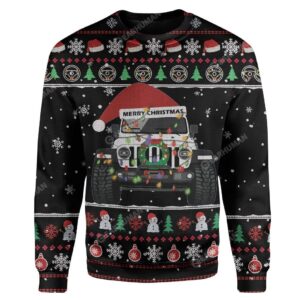 Ugly Christmas Car Custom Sweater Apparel