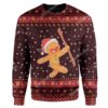 Ugly Christmas Coughing Cat Meme Sweater Apparel