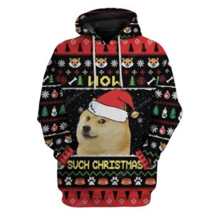 Ugly Christmas Dog Custom Sweater Apparel