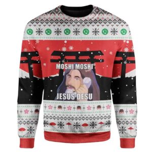 Ugly Christmas Jesus Custom Sweater Apparel