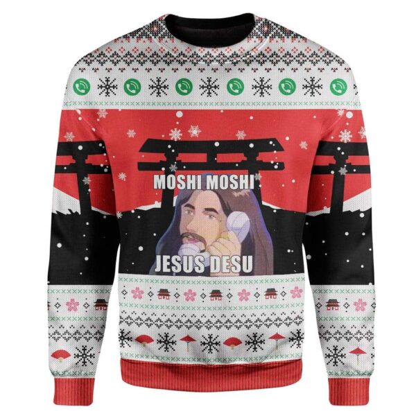 Ugly Christmas Jesus Custom Sweater Apparel