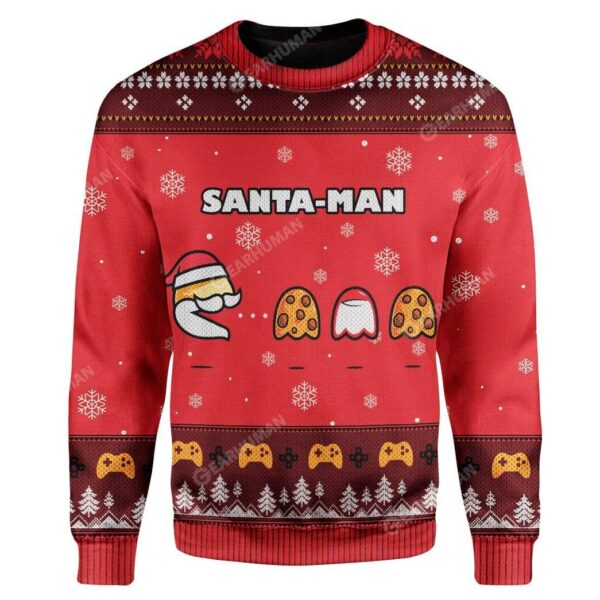 Ugly Christmas Santa Man Sweater Apparel