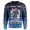 Ugly Giraffe And Santa Custom Sweater Apparel