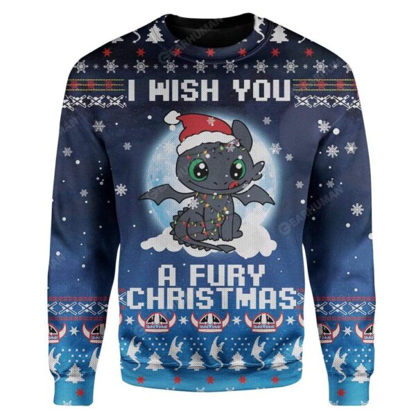 Ugly Fury Christmas Custom Sweater