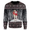 Ugly Gnome Riding Toad Christmas Custom Sweater Apparel