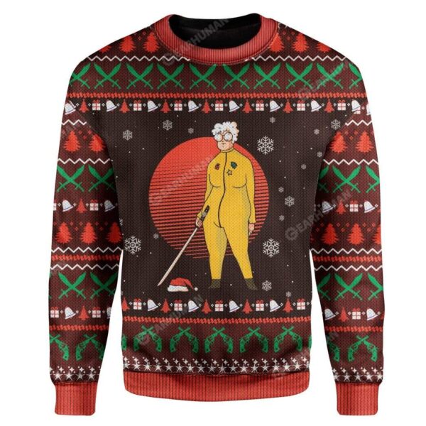 Ugly Grandma Claus Custom Sweater Apparel