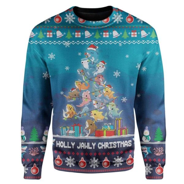 Ugly Holly Jawly Christmas Custom Sweater Apparel