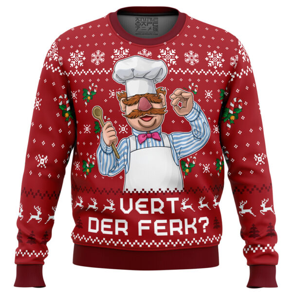 Vert Der Ferk The Muppet Show Gifts For Family Holiday Christmas Ugly Sweater