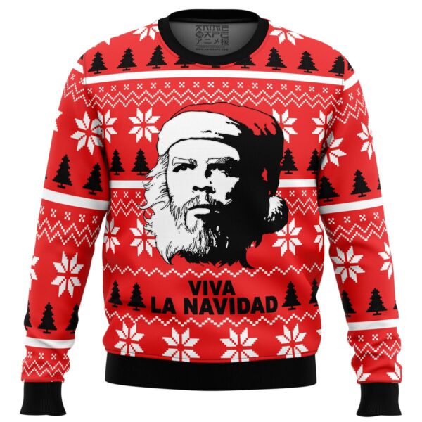 Viva La Navidad Che Guevara Gifts For Family Holiday Christmas Ugly Sweater