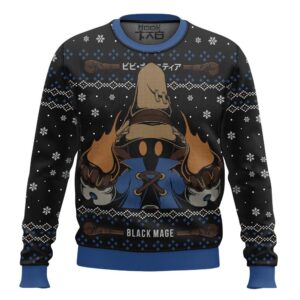 Vivi Black Mage Final Fantasy IX Best Holiday Christmas Ugly Sweater Gifts For Family