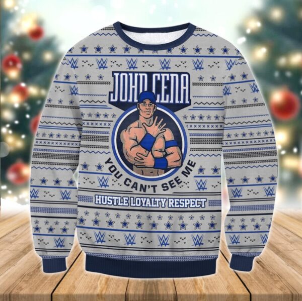 WWE John Cena Best Gifts For Family For Holiday Christmas Ugly Sweater