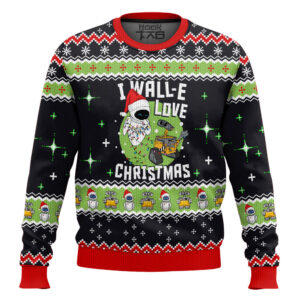 Wall-E Love Christmas Gifts For Family Holiday Christmas Ugly Sweater