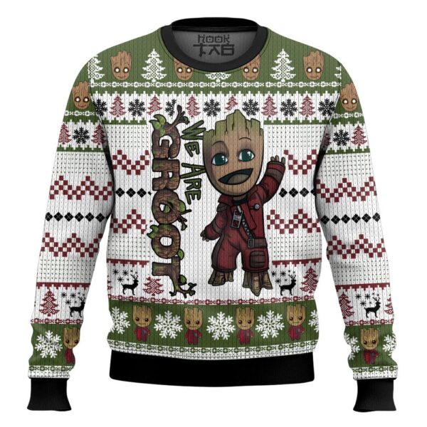 We are Groot Best Holiday Christmas Ugly Sweater Gifts For Family