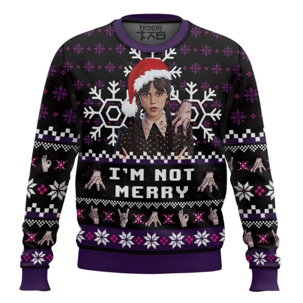 Wednesday and the Hand Christmas Best Holiday Christmas Ugly Sweater Gifts For Family