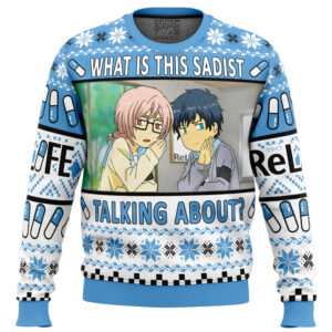 What is this Sadist Talking About Relife Gifts For Family Holiday Christmas Ugly Sweater