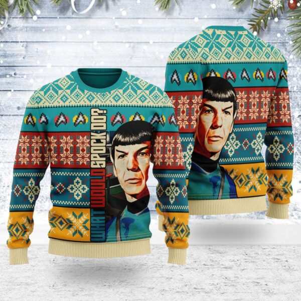 What would spock do Best Gifts For Family For Holiday Christmas Ugly Sweater