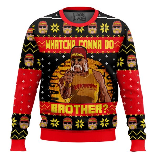 Whatcha Gonna Do Brother Hulk Hogan Best Holiday Christmas Ugly Sweater Gifts For Family