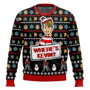 Where is Kevin Home Alone Best Holiday Christmas Ugly Sweater Gifts For Family