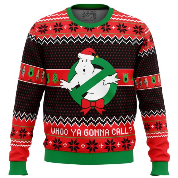 Who you gonna call Ghostbusters Best Gifts For Family For Holiday Christmas Ugly Sweater