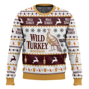 Wild Turkey Best Holiday Christmas Ugly Sweater Gifts For Family