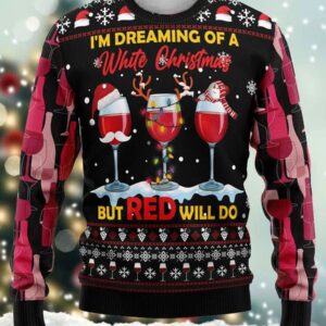 Wine Red Christmas Gifts For Family Holiday Christmas Ugly Sweater