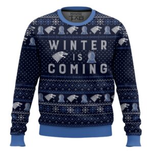 Winter is coming Game of Throne Christmas Best Holiday Christmas Ugly Sweater Gifts For Family