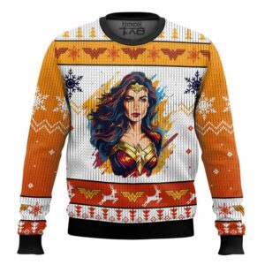 Wonder Woman Best Holiday Christmas Ugly Sweater Gifts For Family