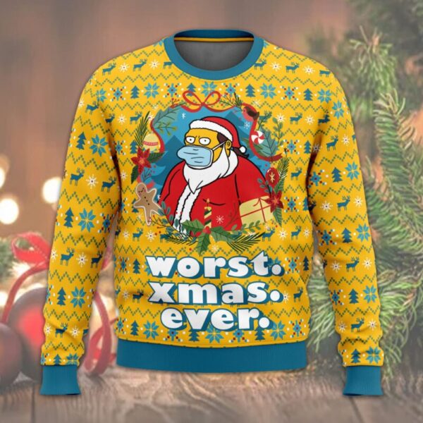 Worst Christmas Ever Simpsons Best Holiday Christmas Ugly Sweater Gifts For Family