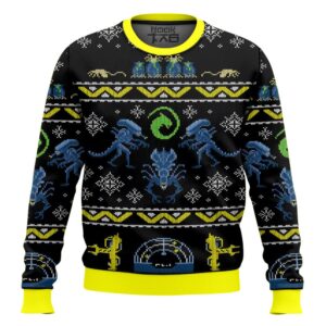 Xenomorphs Alien Best Holiday Christmas Ugly Sweater Gifts For Family