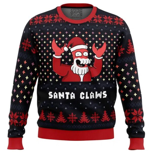 Xmas Best Holiday Christmas Ugly Sweater Gifts For Family Santa Claws Zoidberg Futurama Gifts For Family Holiday Christmas Ugly Sweater