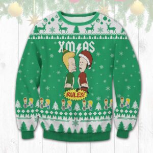 Xmas Rules Best Holiday Christmas Ugly Sweater Gifts For Family