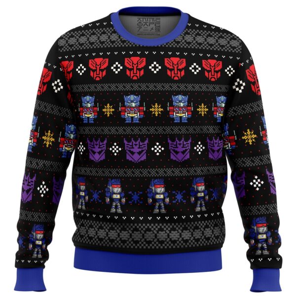 Xmas in Disguise Transformers Gifts For Family Holiday Christmas Ugly Sweater