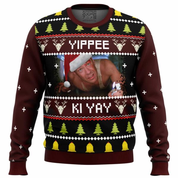 Yippee Ki Yay Ugly Dia Hard Best Gifts For Family For Holiday Christmas Ugly Sweater