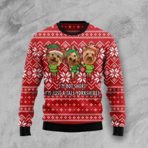 Yorkie Not Short Christmas Best Holiday Christmas Ugly Sweater Gifts For Family