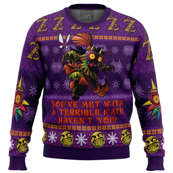 You Met With a Terrible Fate Zelda Gifts For Family Holiday Christmas Ugly Sweater