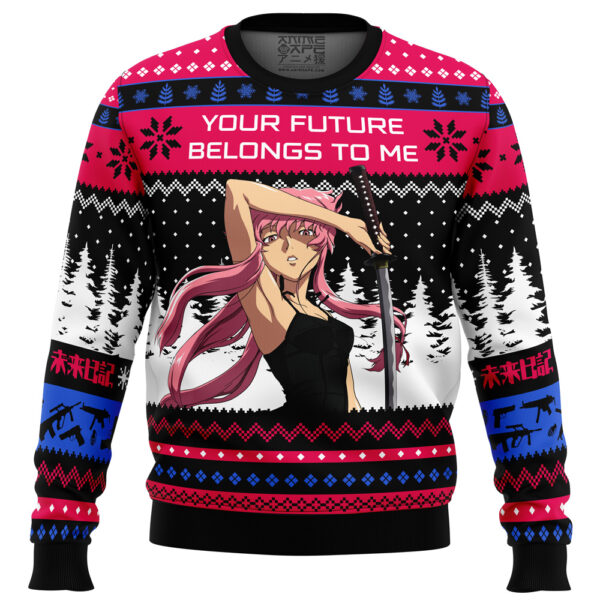 Your Future Belong To Me The Future Diary Gifts For Family Holiday Christmas Ugly Sweater