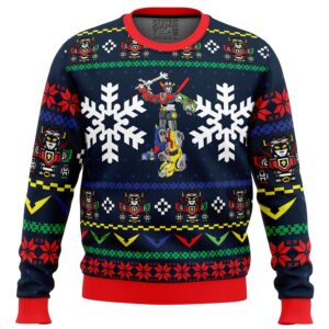 Yuletron Voltron Gifts For Family Holiday Christmas Ugly Sweater