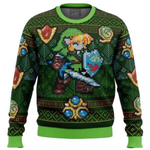 Zelda Link Green Gifts For Family Holiday Christmas Ugly Sweater