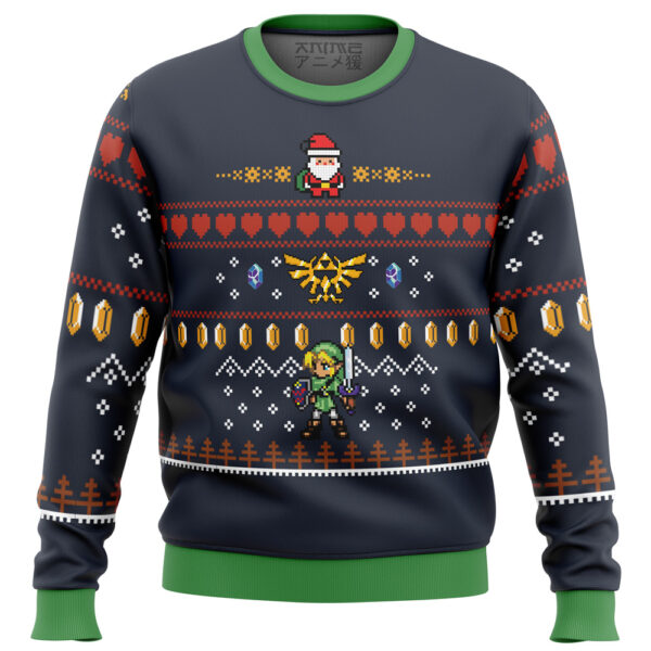 Zelda Santa Link Gifts For Family Holiday Christmas Ugly Sweater