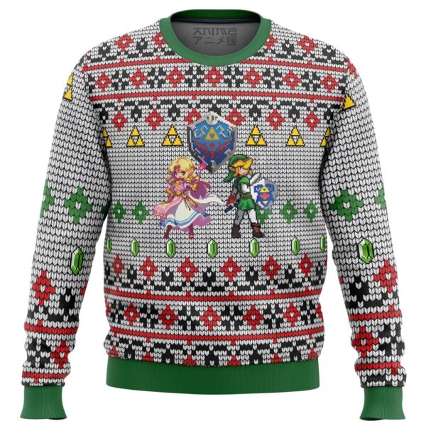 Zelda and Link Gifts For Family Holiday Christmas Ugly Sweater